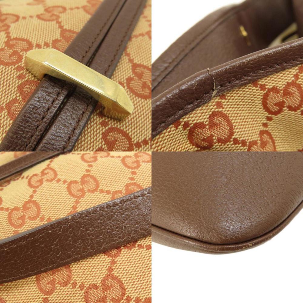 Gucci 602089 Horsebit GG Shoulder Bag Canvas Women's GUCCI - Picture 9 of 11